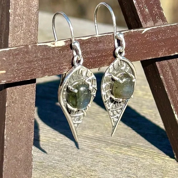 NEW! Labradorite Earrings - Picture 5 of 14